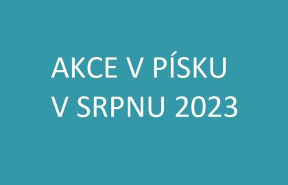 AKCE V PÍSKU V SRPNU 2023