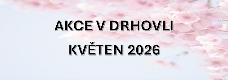 Obrázek s nápisem Akce v květnu