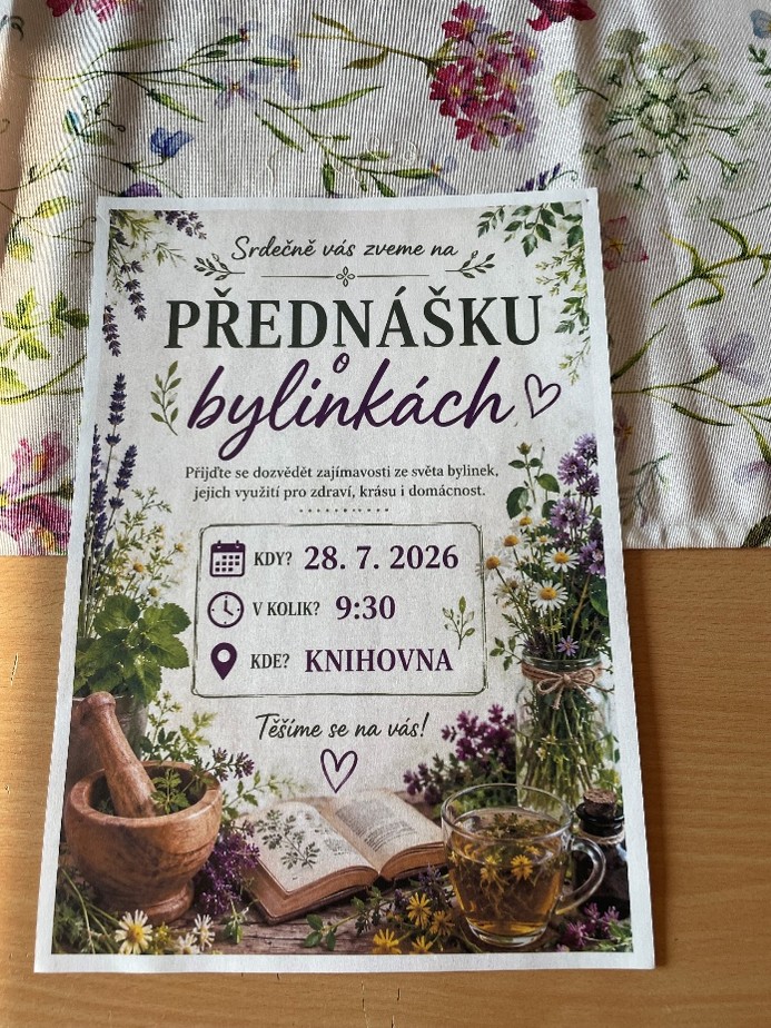 POZVÁNKA NA PŘEDNÁŠKU