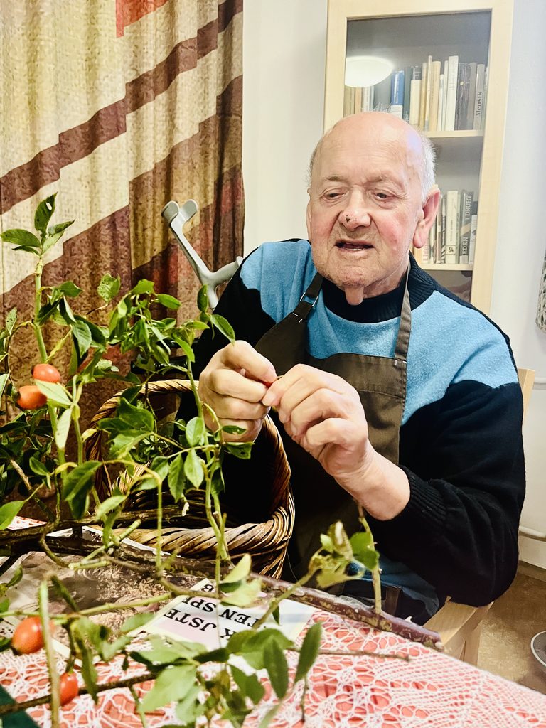 Klient obírá šípky